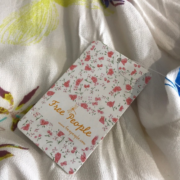 NWT Free People Floral Clear Skies Tunic Dress - Picture 8 of 8